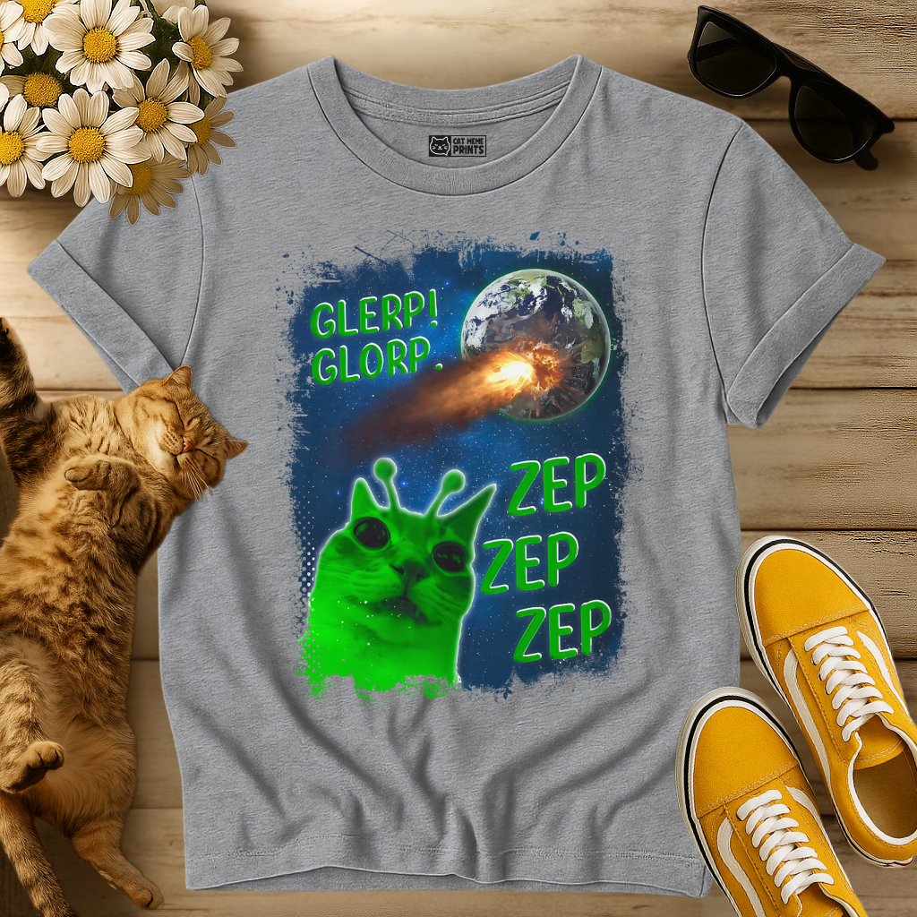 Glerp Glorp Zep Alien T-Shirt