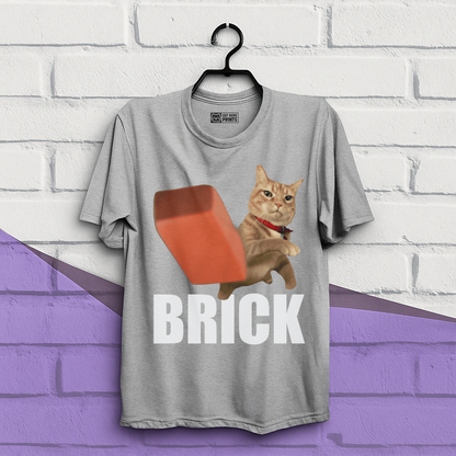 Cat Throwing Brick T-Shirt