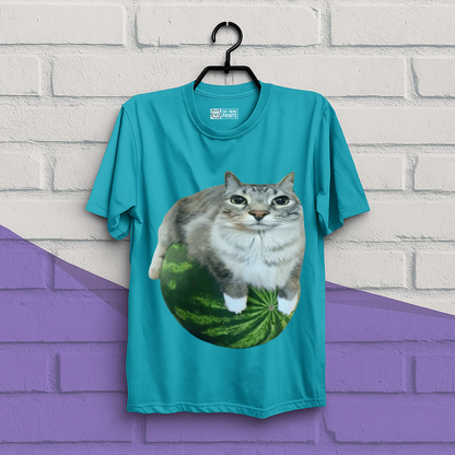 Watermelon Cat Meme T-Shirt
