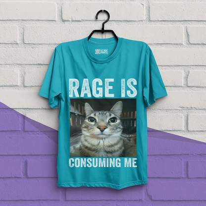 Rage is Consuming Me Cat Meme T-Shirt