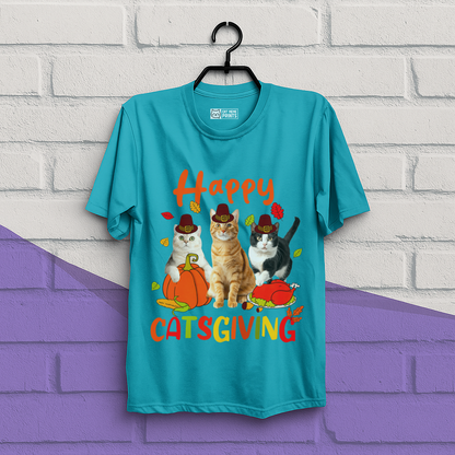 Happy Catsgiving fall Thanksgiving T-Shirt