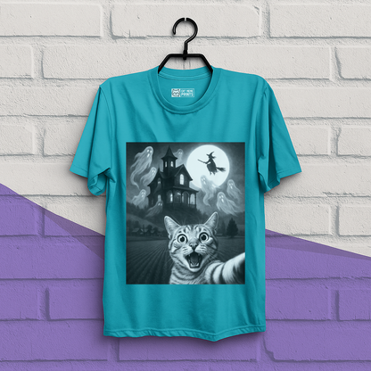 Cat Selfie with Skeleton T-Shirt