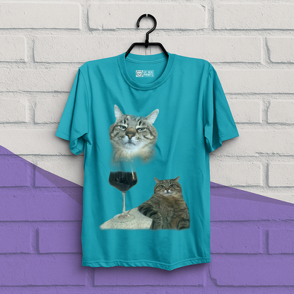 Cat Drinking Meme T-Shirt