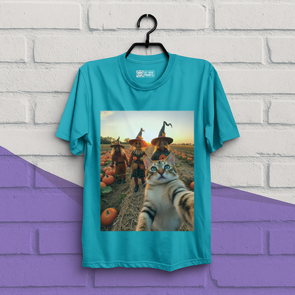 Cat Selfie with Scarecrow T-Shirt