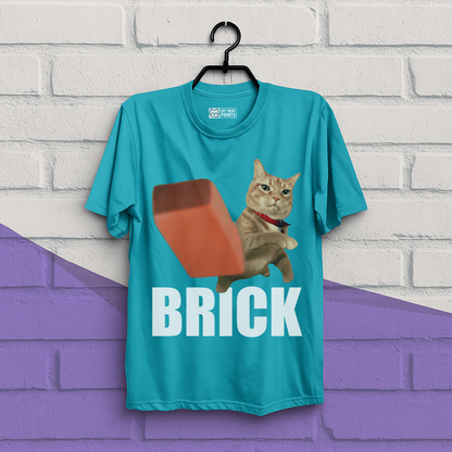 Cat Throwing Brick T-Shirt