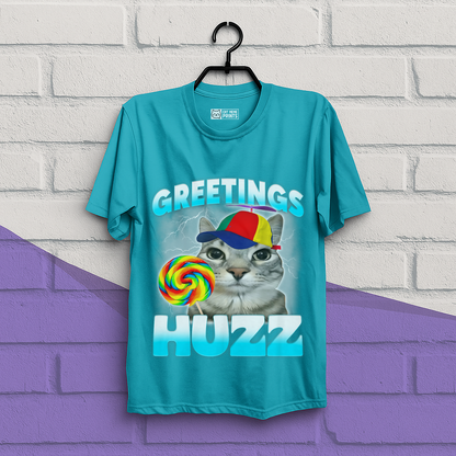 Greetings Huzz Cat T-Shirt
