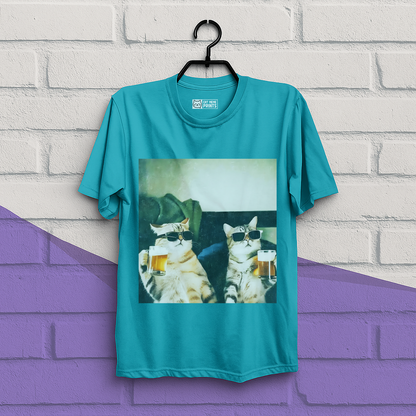 Chill And Cool Cats Drinking T-Shirt