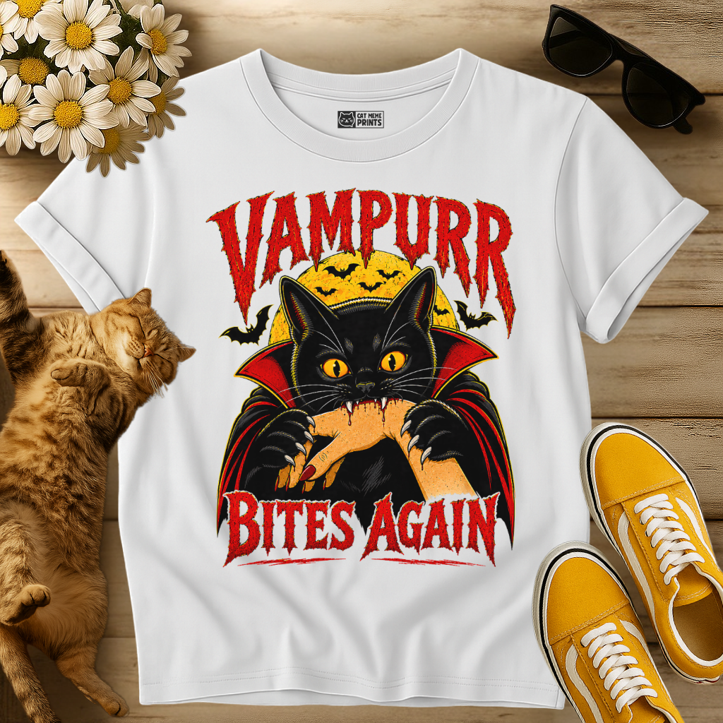 Cat Vampurr Bites Again T-Shirt