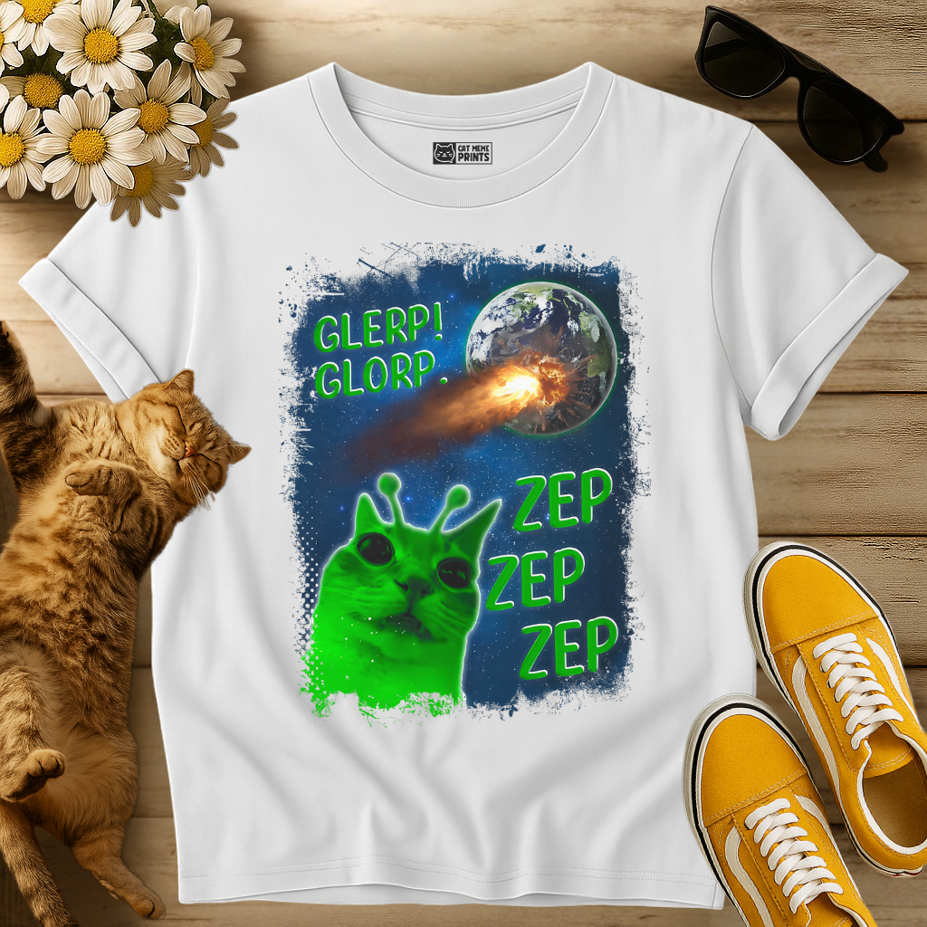 Glerp Glorp Zep Alien T-Shirt