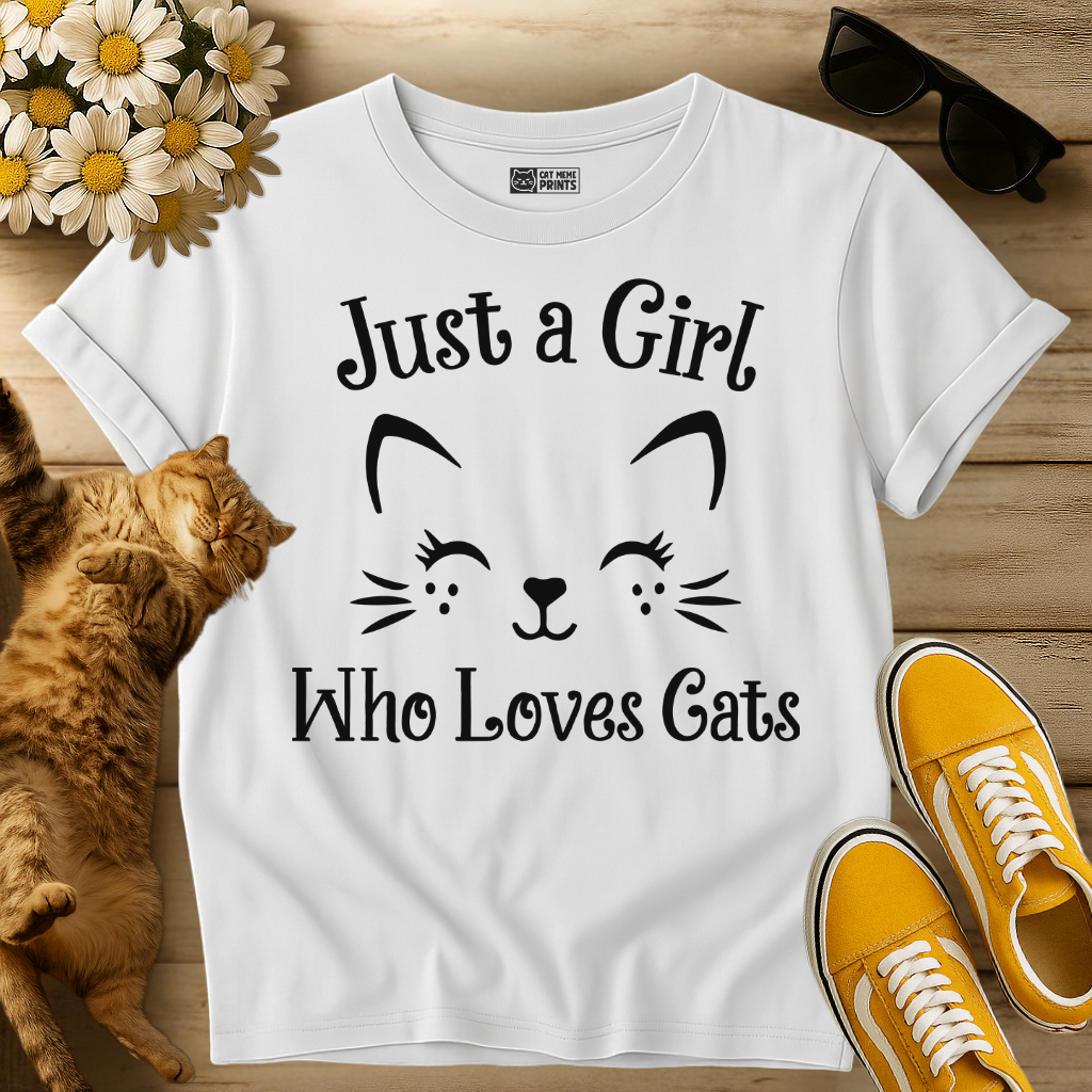 Just A Girl Who Loves Cats T-Shirt