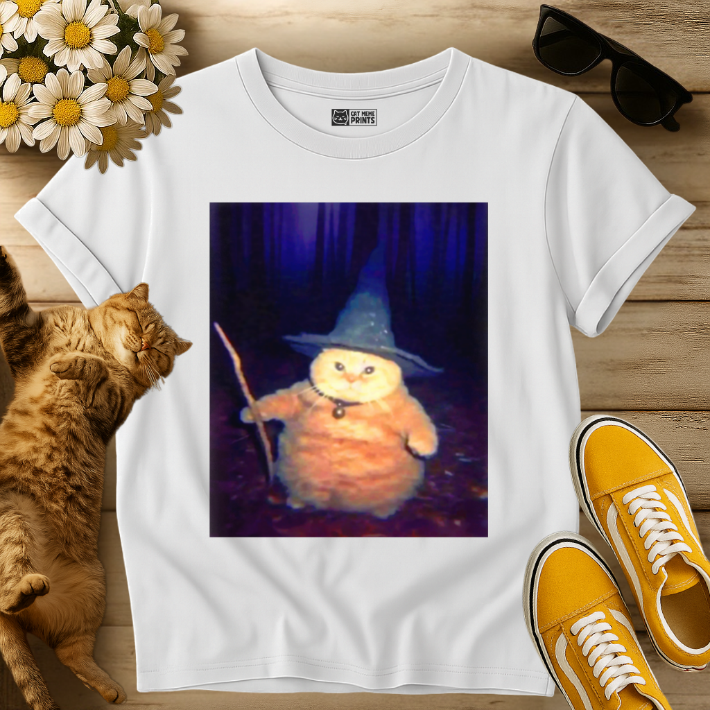 Wizard Cat Weird Halloween T-Shirt
