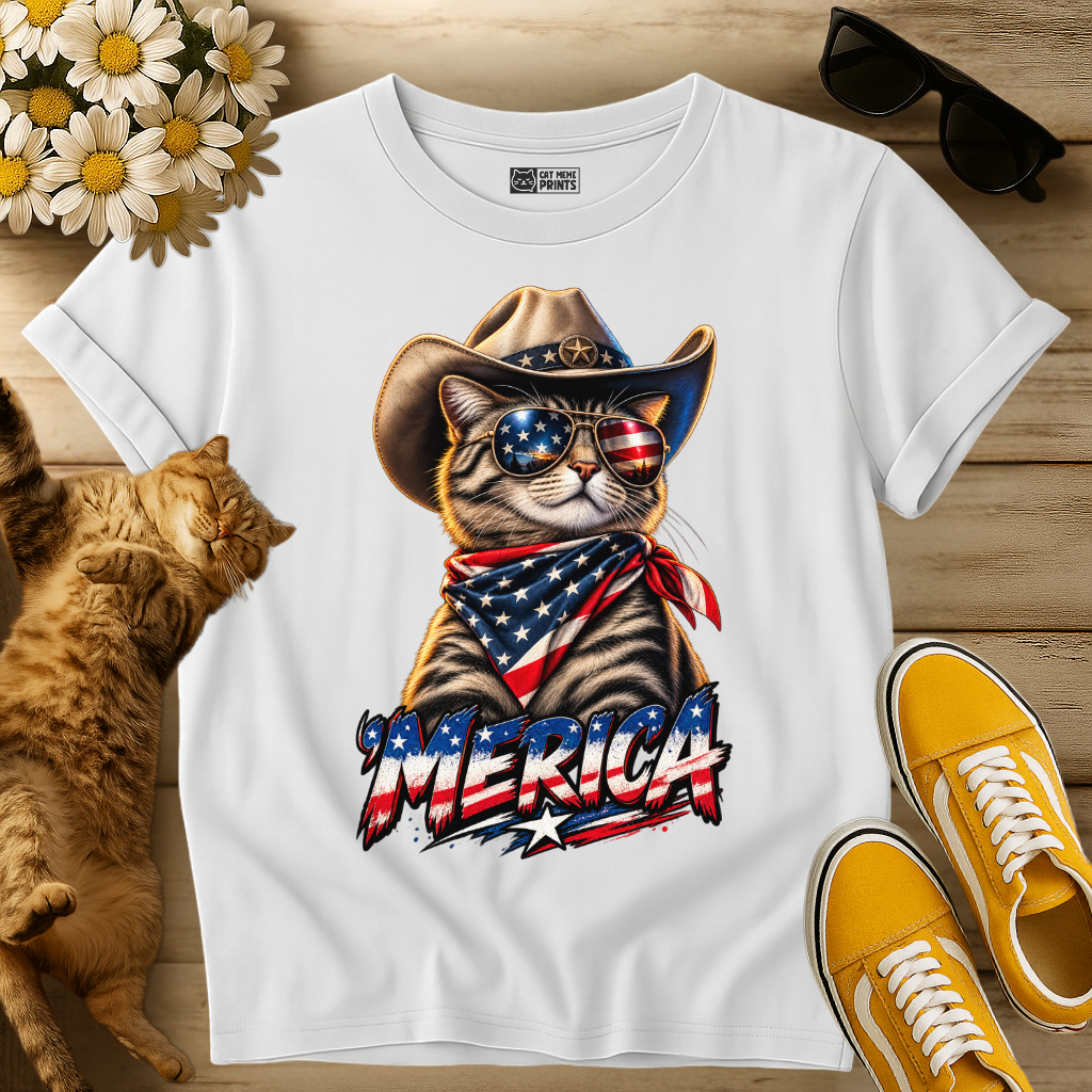 Merica Cat T-Shirt