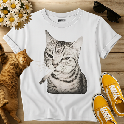 Cat Smoking Cigarette T-Shirt
