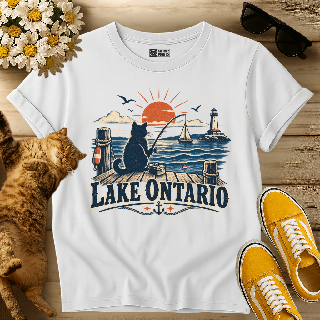 Lake Ontario Cat Fishing T-Shirt