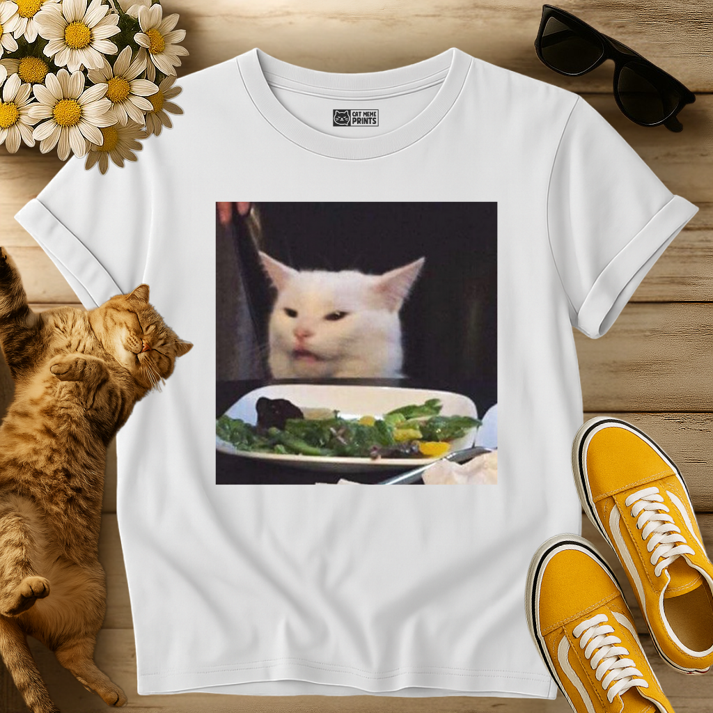 Cat at the Dinner Table T-Shirt