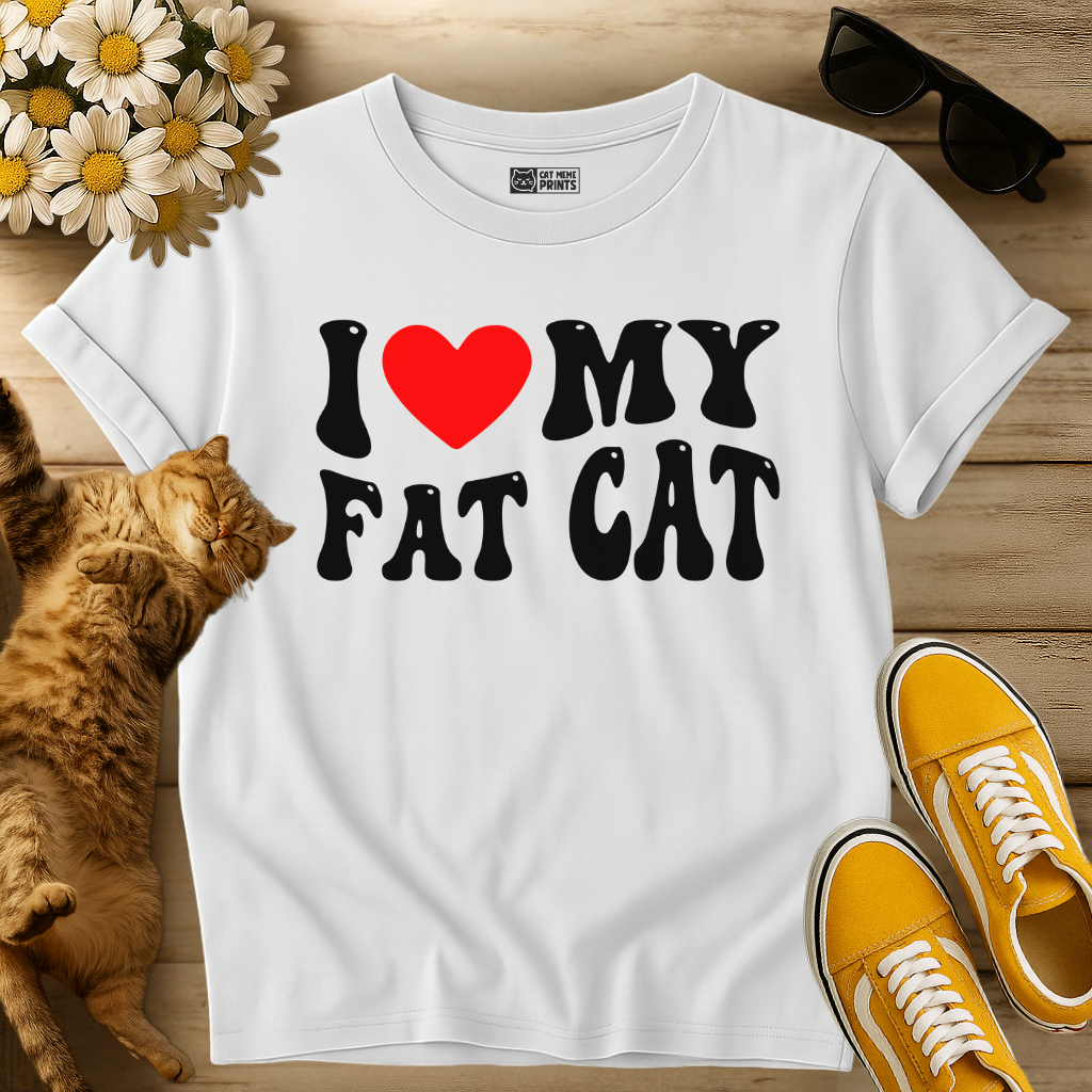 I Love My Fat Cat T-Shirt