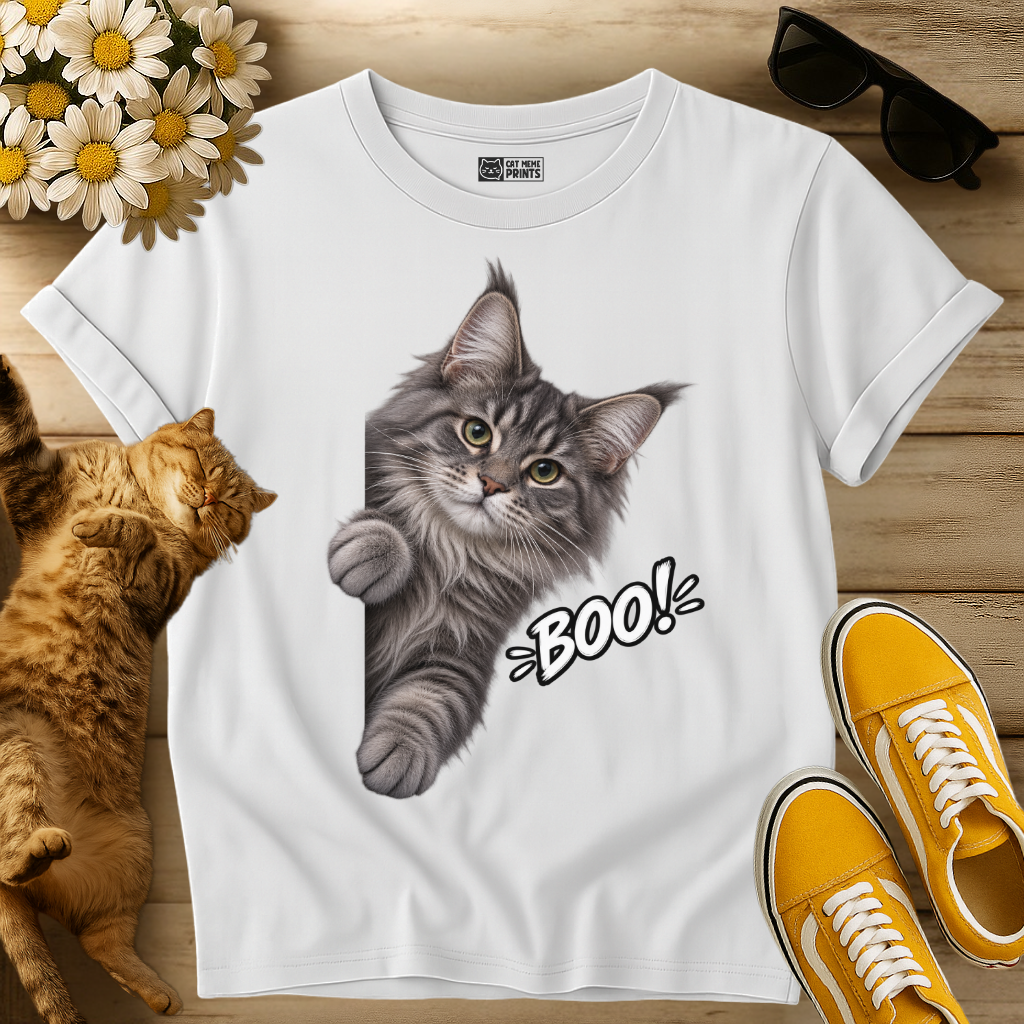 Maine Coon Cat Boo T-Shirt