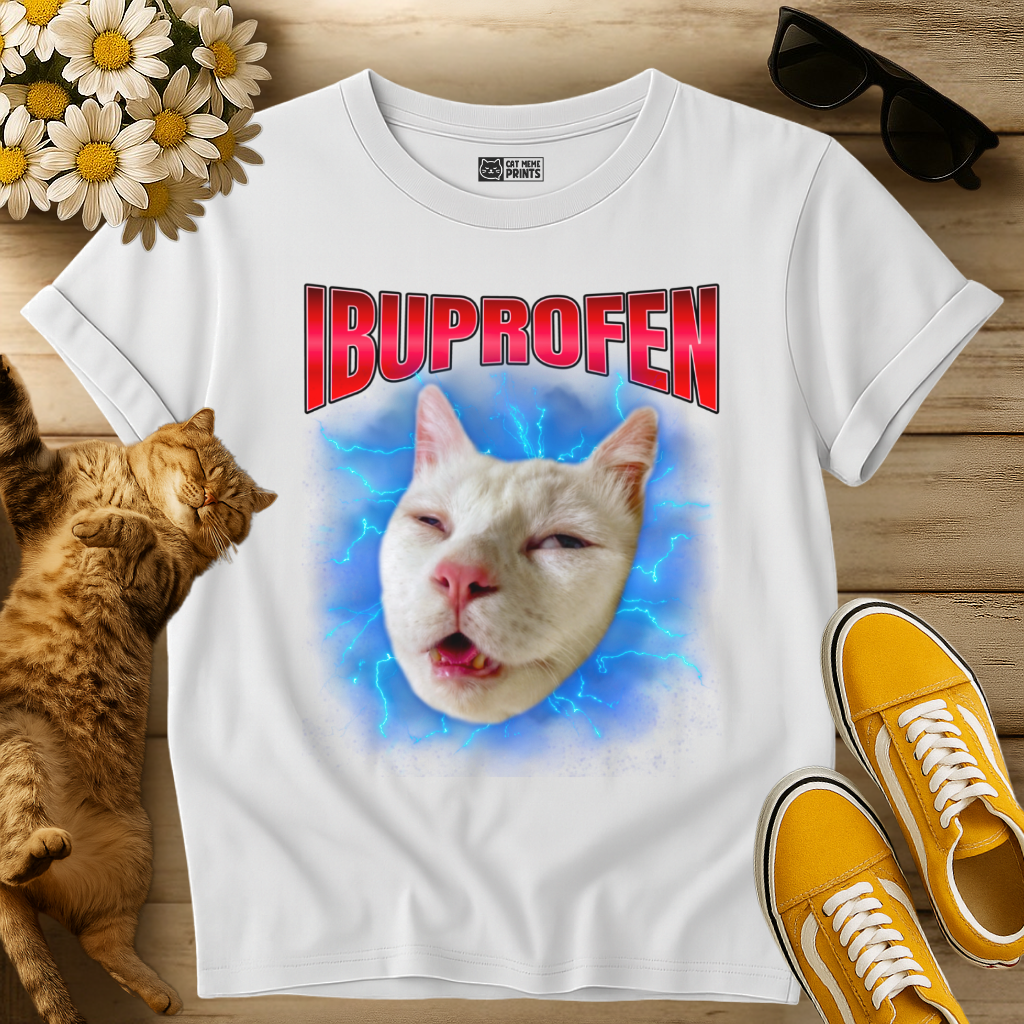 Ibuprofen Cat Meme T-Shirt