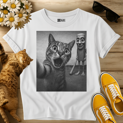 Cat Selfie Tung Tung Tung Sahur T-Shirt