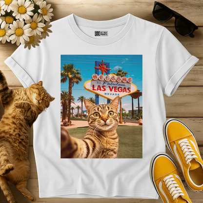 Cat Selfie Las Vegas T-Shirt