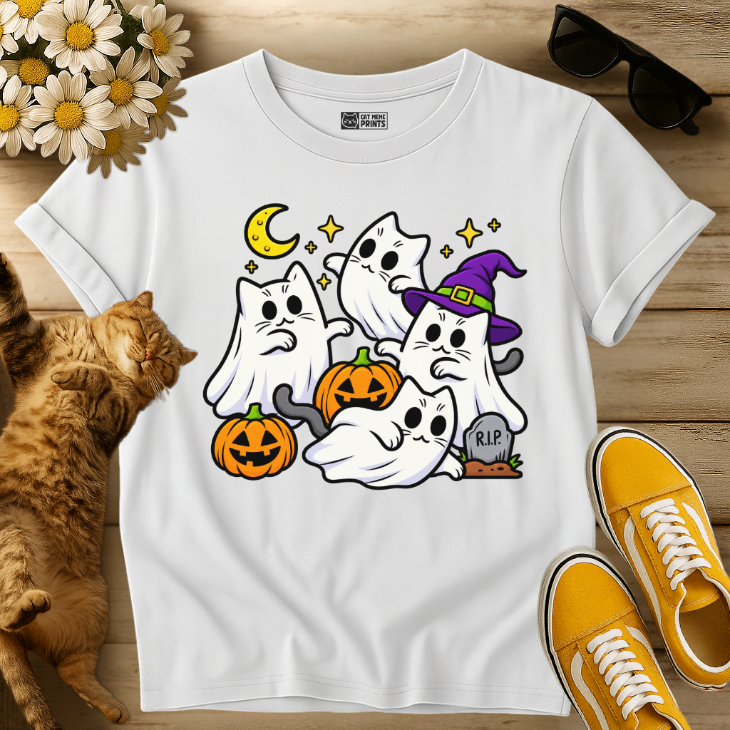 Cats Ghosts Costume T-Shirt