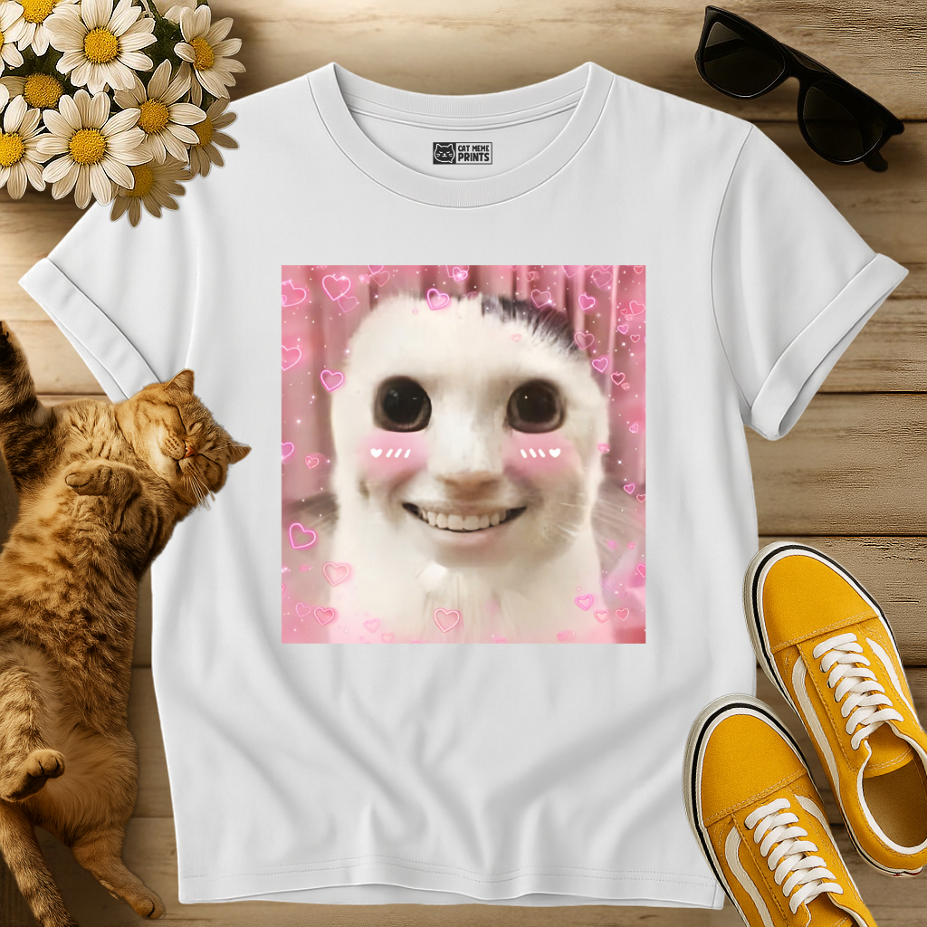 Goofy ahh Cat Meme T-Shirt