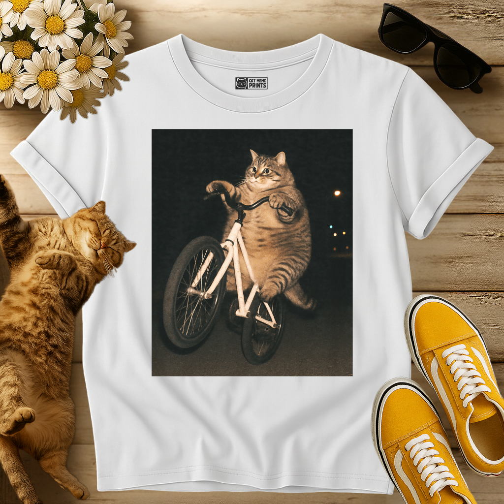 Cat On Bike T-Shirt