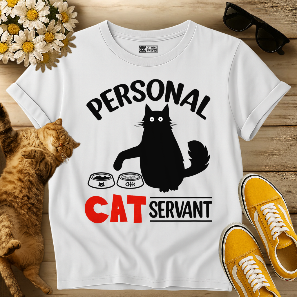 Black Cat Personal Cat Servant T-Shirt