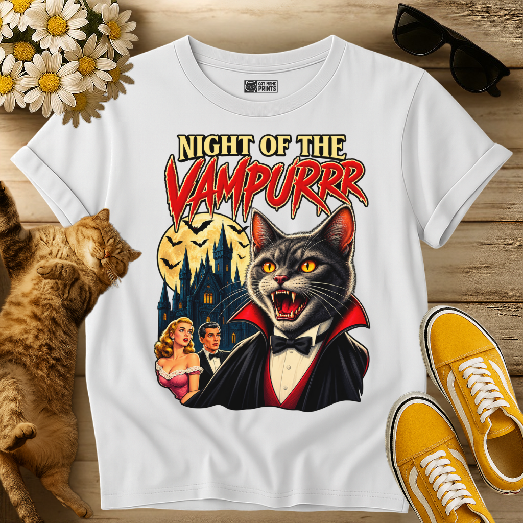 Night of the Vampurr Cat T-Shirt