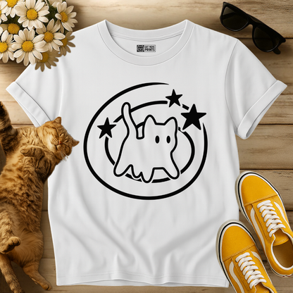 Y2K 90s Starry Cat T-Shirt