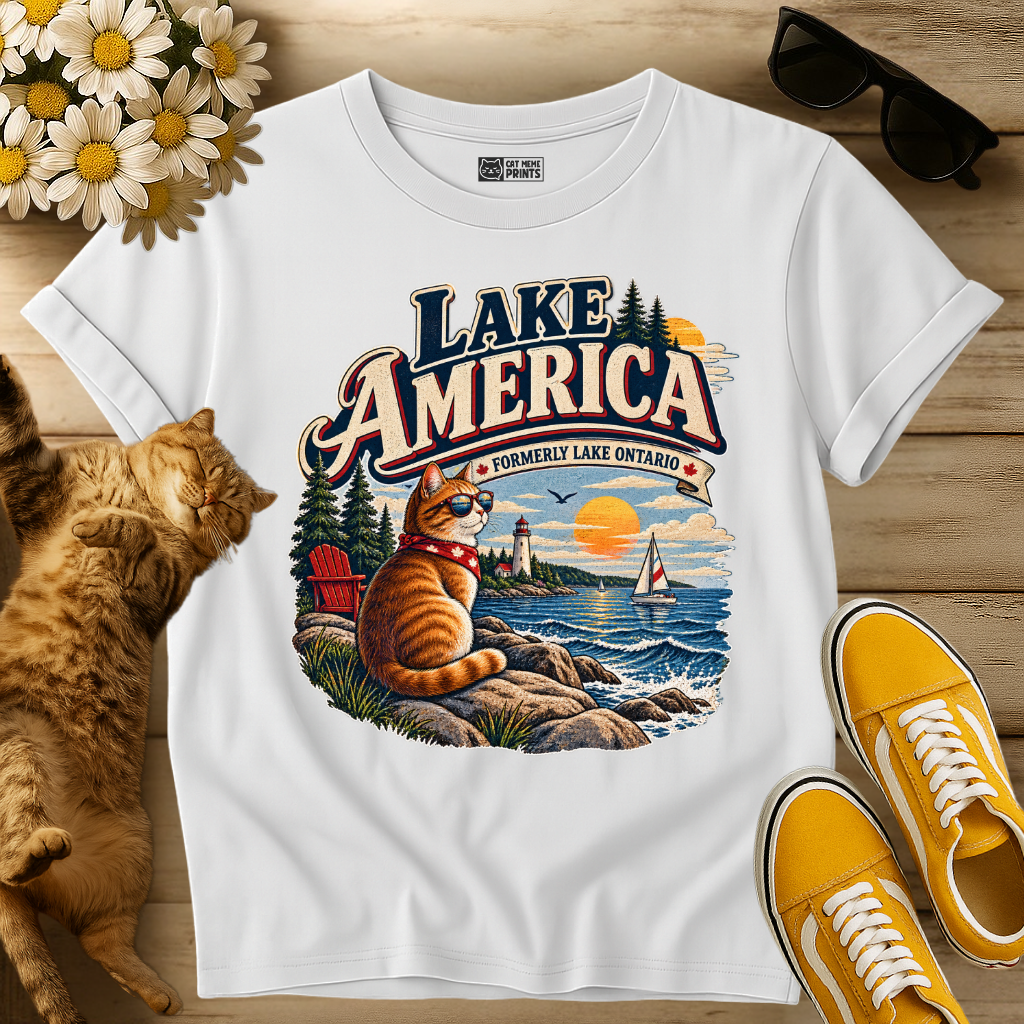 Lake America Cat T-Shirt
