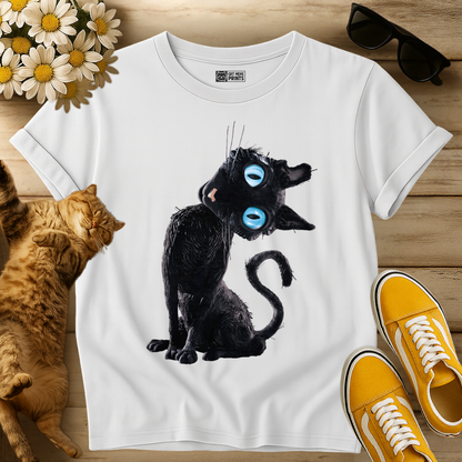 Black Cat Lazy T-Shirt