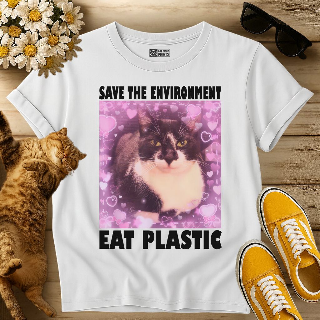 Save The Environment Eat Plastic T-Shirt