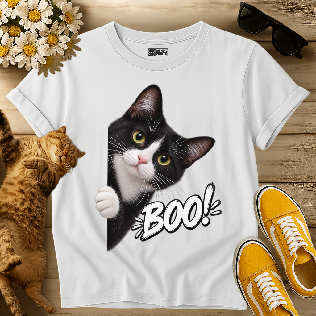 Tuxedo Cat Boo T-Shirt
