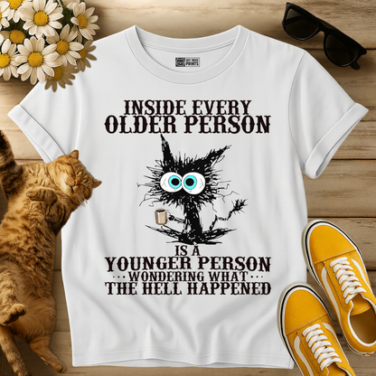Inside Every Older Person is A Younger Person Cat T-Shirt
