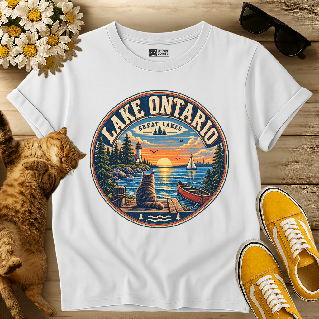Lake Ontario Great Lakes Cat T-Shirt