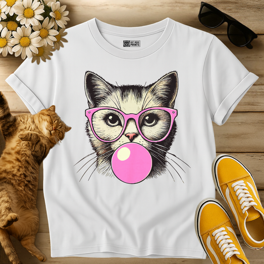 Kitty Blowing Bubble Gum T-Shirt