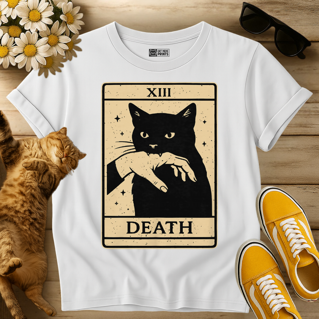 Black Cat Tarot XIII Death T-Shirt