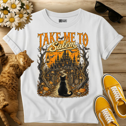 Take Me to Salem Witch Cat T-Shirt