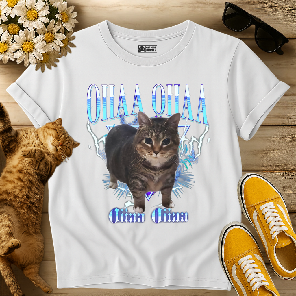 Spinning Cat Oiiaa Oiiaa T-Shirt